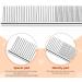 PROUSKY Pet Combs Metal Stainless Steel Pet Grooming Comb Rust Resistant Comb Row Teeth Pet Comb Large Medium Small Dogs Cats Fur Detangling Tool Pets 1 Pack Silver - Buy Online on GoSupps.com