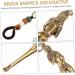 3D Beauty Ear Scratcher Brass Earwax Pick - Retro Car Accessories Cleaning Kit - Buy Online on GoSupps.com