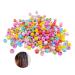 Mini hair clips hair pearls clip 200 pieces hair clips colorful pearl hair clips small hair clips plastic hair cling mix rainbow pearl clip hair clips for children girls women accessories