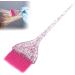 Glitter Handle Hair Dye Brush Hair Coloring Tool with Long Handle Material Pearly Lustre Handle for Beauty Salon and Hair Salon (Pink) - Buy Online on GoSupps.com