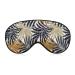 Tropical Leaves Sleep Mask Soft Comfortable Eye Mask with Adjustable Head Strap Light Blocking Eye Cover Shade for Boys Girls Women Men Plane Travel