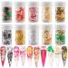 DIY Manicure Confetti Filling Sticker Nail Art Foils Gold Silver Foil Mesh Nail Foils 3D Gold Flakes(Red Foil Gold Mesh) - Buy Online on GoSupps.com