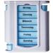Osma pill/tablet box 13x11x4cm weekly division 1 piece (1 pack)