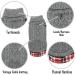 KYEESE Turtleneck Dog Sweater with Leash Hole - Gingham Knitwear for Medium Pets - Grey - Fall/Winter Warmth - Buy Online on GoSupps.com