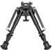 CVLIFE 6-9 Inches Bipod Picatinny Bipod with Adapter Black