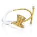 MDF Instruments ProCardial Cardiology Stethoscope Lightweight Titanium Adult Dual Head White Tube Gold Chestpiece-Headset MDF797TK29