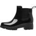 Women's Waterproof Short Rain Boots - Slip On Chelsea Booties (Black, Size 8) - Buy Online on GoSupps.com