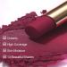 Oulac Magenta Creamy Matte Lipstick | Soft Satin Finish, Moisturizing Formula | Highly Pigmented Enriched with Rose Oil | Vegan & Cruelty-Free - Addicted to Love (Y03) | 3.6g - Buy Online on GoSupps.com