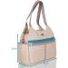 LCP Kids Stylish Diaper Bag PARIS | Waterproof Changing Mat & Stroller Holder | Ideal Weekender in Cream - Shop Now! - Buy Online on GoSupps.com
