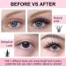 Kugge Cluster Lashes DIY Kit - 240Pcs D Curl Individual Lashes 8-16mm Mixed Length for 3D Natural Wispy Extensions at Home - Buy Online on GoSupps.com