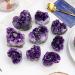 Room Decoration 1PC Natural Crystal Raw Stone Amethyst Cluster Heart Stone Amethyst Rough Gemstone Specimens (Size : 70-100g) - Buy Online on GoSupps.com