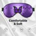 Shop Lovely Purple Butterfly Print Unisex Eye Mask | Soft Adjustable Sleeping Face Mask for Ultimate Comfort - Buy Online on GoSupps.com