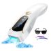 AMINZER IPL Laser Hair Removal with Cooling System Upgraded 3 Function 999 000 Flashes 9 Energy Levels Painless Hair Remover Device for Face Armpits Legs Arms Bikini Line Women and Men 1 g A-white