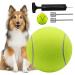 HXMJIED 9.5 Oversize Tennis Ball for Children Adult Fun Tennis Ball Pet Dog Large Chew Toy Big Rubber Inflatable Launcher Tennis Ball for Dogs Giant Tennis Ball Dog Toy