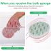 Sibba Large Bath Sponge - Reusable Exfoliating Body Scrubber for Men, Women, and Kids - Green Loofah Sponge for Body Wash - Bathing Accessories - Buy Online on GoSupps.com