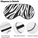 Zebra Print Sleep Mask for Women | Adjustable Eye Shades Cover with Elastic Strap - Comfort & Style for Better Sleep - Buy Online on GoSupps.com