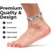 Smarter Lifestyle Elegant Titan Magnetic Therapy Foot Chain for Pain Relief - Silver 10.2 inch (Pack of 1) for Men & Women - Arthritis & Carpal Tunnel Support - Buy Online on GoSupps.com