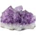 Natural Amethyst Healing Crystal Cluster Home Decor - 1pc Raw Amethyst Specimen (150-200g) - Buy Online on GoSupps.com