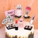 Unimal 4-Piece Harz Makeup Cake Topper Set | Perfume Palette Decoration for Birthdays & Bachelorette Parties - Buy Online on GoSupps.com