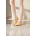 SANGEESON Stretch Canvas Ballet Shoes for Girls/Adults 6.5 Sand - Split Sole Dance Slippers - Buy Online on GoSupps.com
