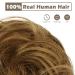 BARSDAR 100% Real Hair Extensions - Curved Mess Hair Tie 32g Full Updos 4P27# Brown Mix Blond - International Shipping Available - Buy Online on GoSupps.com