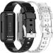 Kakurookie 2 Pack Compatible Bands with Case for Fitbit Luxe/Inspire Series - Rugged & Shockproof Design - Black+Clear - Men/Women - Buy Online on GoSupps.com