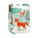 Travel Lipstick Organizer Case Lipstick Case Portable Makeup Bag With Mirror Cartoon Forest Fox Rabbit M249x8wllc