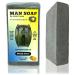 Amish Farms Man Soap for Hands - All Natural Large Bar Soap for Men (Orange Citrus) With Moisturizers & Heavy Duty Grit of Real Mystique Wood Charcoal & River Sand for Degreasing  Made in USA  11 oz