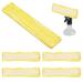 Tiamorph 5 Pack Window Vacuum Cleaning Pad Compatible with WV2 WV5 window cleaner Microfibre Swipping Cloth Pads Cleaner Accessories Yellow