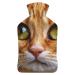Lovely Cat Hot Water Bottle With Cover Plush Bed Bottle Hand Warmer For Adults And Children 26.5X15.3cm