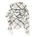 Women's scarf triangular scarf cashmere scarf with a button triangular scarf scarf cape ladies knitting scarf with wool neck warmer triangular cloth unit size beige