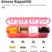 7-Day Pill Organizer with 4 Compartments - Portable Medication Box for Tablets - Removable Pink Storage - Perfect for Daily Medication Management - Buy Online on GoSupps.com
