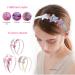 Buy Candygirl Glitter Frontal Ligaments for Girls - Sequin Hair Bands with Bow | 6 Multicolored Alice Headbands with Heart Star & Butterfly Designs - Buy Online on GoSupps.com