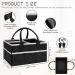 Dark Gray COSIFO Baby Diaper Caddy Organizer with Hook - Nursery Storage Bin and Portable Tote Bag for Changing Table and Car - Baby Shower Gift - Buy Online on GoSupps.com