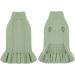 Alagirls Thick Breathable Fleece Dog Sweater & Cat Knitting Outfit Winter Warm Sage Green Clothing for Chihuahua & Dachshund | XXLarge - Buy Online on GoSupps.com