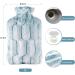 Samply 2L Hot Water Bottle with Furry Cover - Light Green Turquoise Blue | Ideal for Comfort & Warmth | International Shipping Available - Buy Online on GoSupps.com