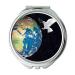 Mirror earth theme Mirror Earth Globe World Planet Cosmos Peace Dove makeup mirrors pocket mirror portable mirror