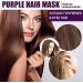 Collagen Hair Mask Purple Mask Collagen Hair Mask Purple Hair Mask Hair Care Deep Smoothing Hair Mask Suitable For All Types Of Dry And Damaged Hair 100ML - Buy Online on GoSupps.com