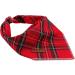 Unique Style Paws Dog Bandana - Washable Cotton Neck Triangle for Small & Large Dogs/Cats - Red Grid (1 Pack) - Buy Online on GoSupps.com