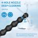 Shower Enema Douche Nozzles - 4 Holes Silicone Attachments for Comfortable Use | Reusable Enema Hose with On/Off Valve - Buy Online on GoSupps.com