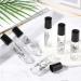 10ml Essential Oil Roller Bottles - Refillable Glass Containers with Patterns for Lip Oils - 10 Pieces - Buy Online on GoSupps.com