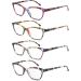 HEEYYOK Women's Reading Glasses +0.50 - Stylish Cat Eye Frames Colorful & Lightweight Comfortable Fit - 4 Pack for International Shipping - Buy Online on GoSupps.com