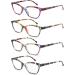 HEEYYOK Reading Glasses for Women +0.75 | Cat Eye Colorful & Funky Lightweight Frames | Comfortable Fit | 4 Pack - Buy Online on GoSupps.com