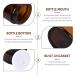 8 Pieces Amber Glass Empty Cans 30ml Refillable Cosmetic Containers for Creams Lotions & Powders - Brown Glass Jars with Lids - Buy Online on GoSupps.com