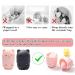 Krisfd Silicone Makeup Sponge Holder - Washable & Reusable Beauty Blender Carrier Bag (2 Pieces - Pink & Black) | International Shipping Available - Buy Online on GoSupps.com