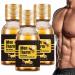 YUNFAN 3 Pieces Men Therm Bee Venom Oil Mentherm Bee Venom Gynecomastia Heating Oil Bee Venom Gel Gynecomastia Tightening Oil for Men Helps Strengthen Chest Muscles