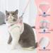 SlowTon Plush Edge Cat Harness and Leash Set - Escape Proof Adjustable Vest for Walking - Reflective Strap for Cat, Kitten, Puppy - Pink Small - Buy Online on GoSupps.com