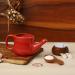 Spill-Proof Ceramic Neti Pot with 5 Sachet Neti Salt - Red Color | 250 ML Capacity - Buy Online on GoSupps.com