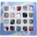 JSDDE Mineral Rock Variety Tumbled Rough Gemstone Meteorite Fragment Healing Energy Crystal Collection Box (20 pcs Rough Mini Stones Kit) - Buy Online on GoSupps.com