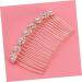Beaupretty Flower Hairpin Comb Hair Barrettes Hair Clip Rhinestone Bobby Pins Comb Hair Pin Bride Headgear Korean Version Flower Hair Clip Comb - Buy Online on GoSupps.com